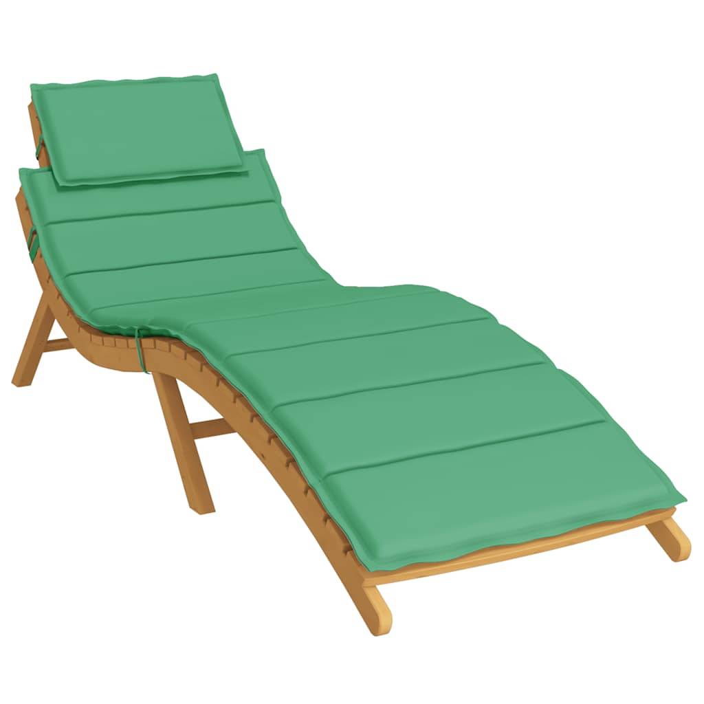 vidaXL Sonnenliegen-Auflage Grün 186x58x4 cm Oxford-Gewebe-2