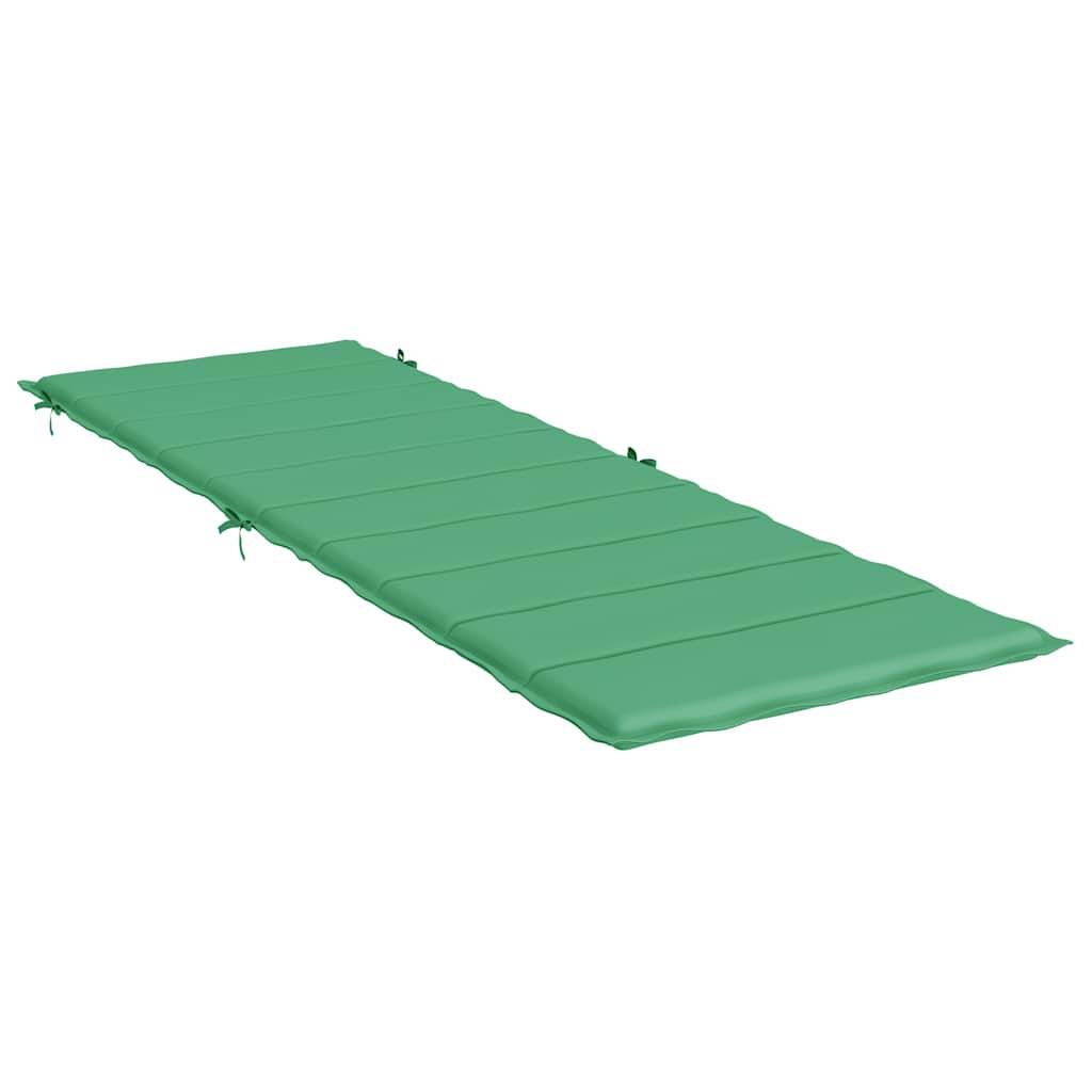 vidaXL Sonnenliegen-Auflage Grün 186x58x4 cm Oxford-Gewebe-3