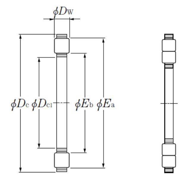 Axial-Zylinderrollenkranz K 89306 NTN 30x60x5,5 mm-1