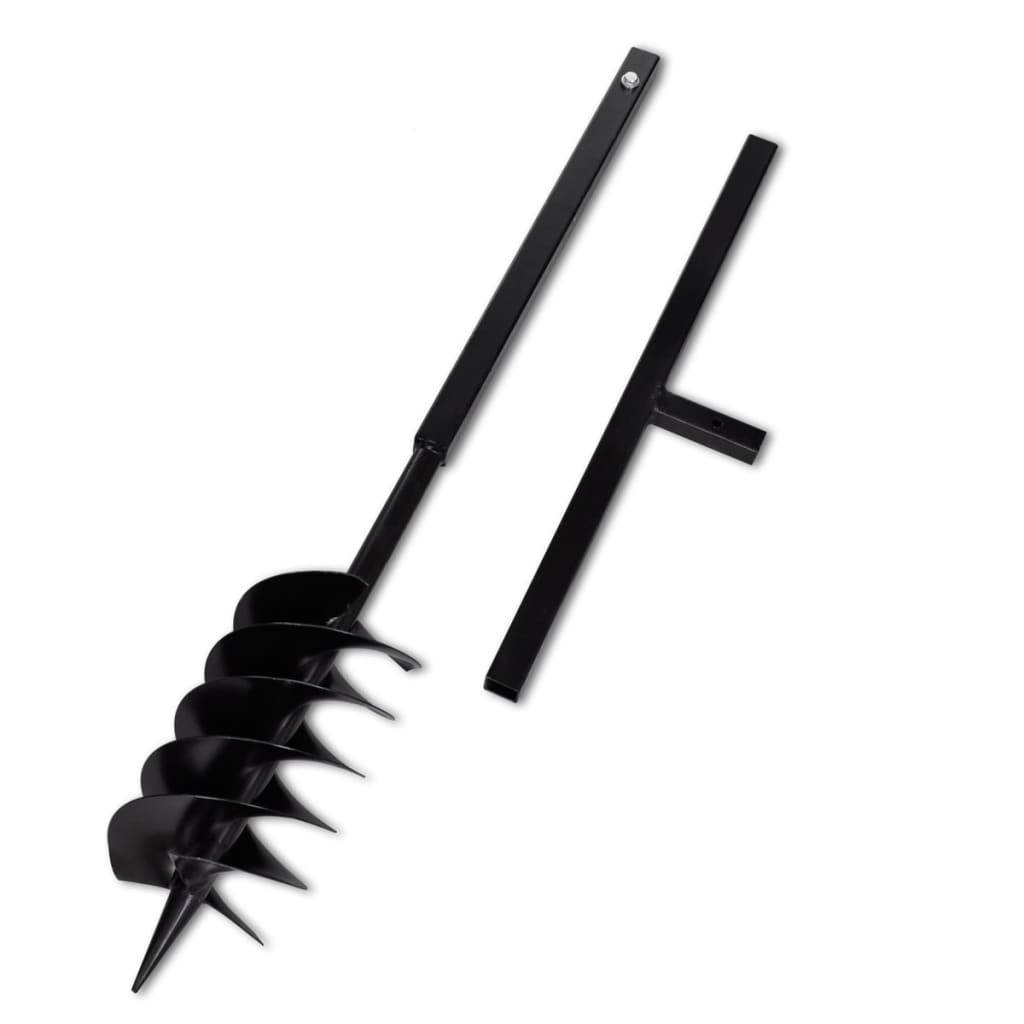 Bohrer mit Griff 150 mm Doppelspirale Schwarz-0