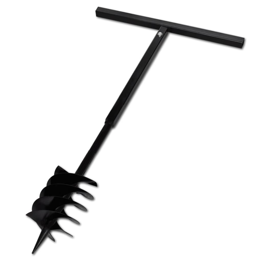 Bohrer mit Griff 180 mm Doppelspirale Schwarz-0