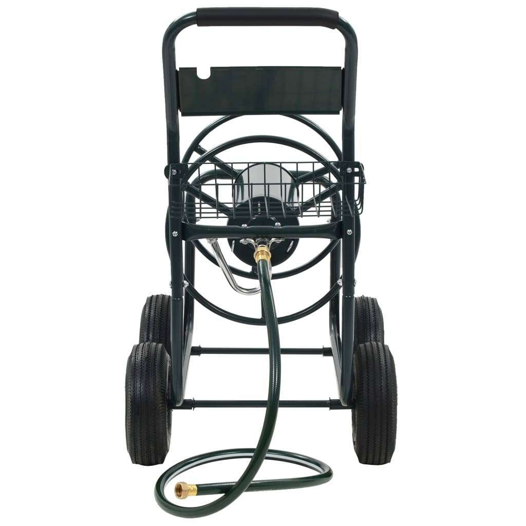 vidaXL Gartenschlauchwagen mit 1/2" Schlauchanschluss 75 m Stahl-1