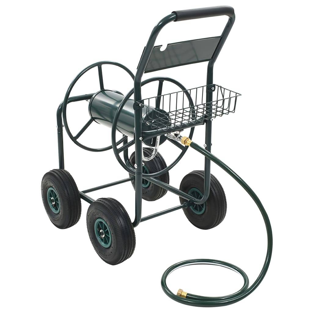 vidaXL Gartenschlauchwagen mit 1/2" Schlauchanschluss 75 m Stahl-2