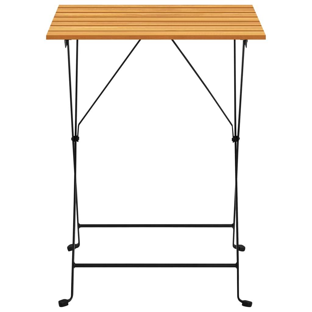 vidaXL Bistrotisch 55x54x71 cm Akazie Massivholz-2