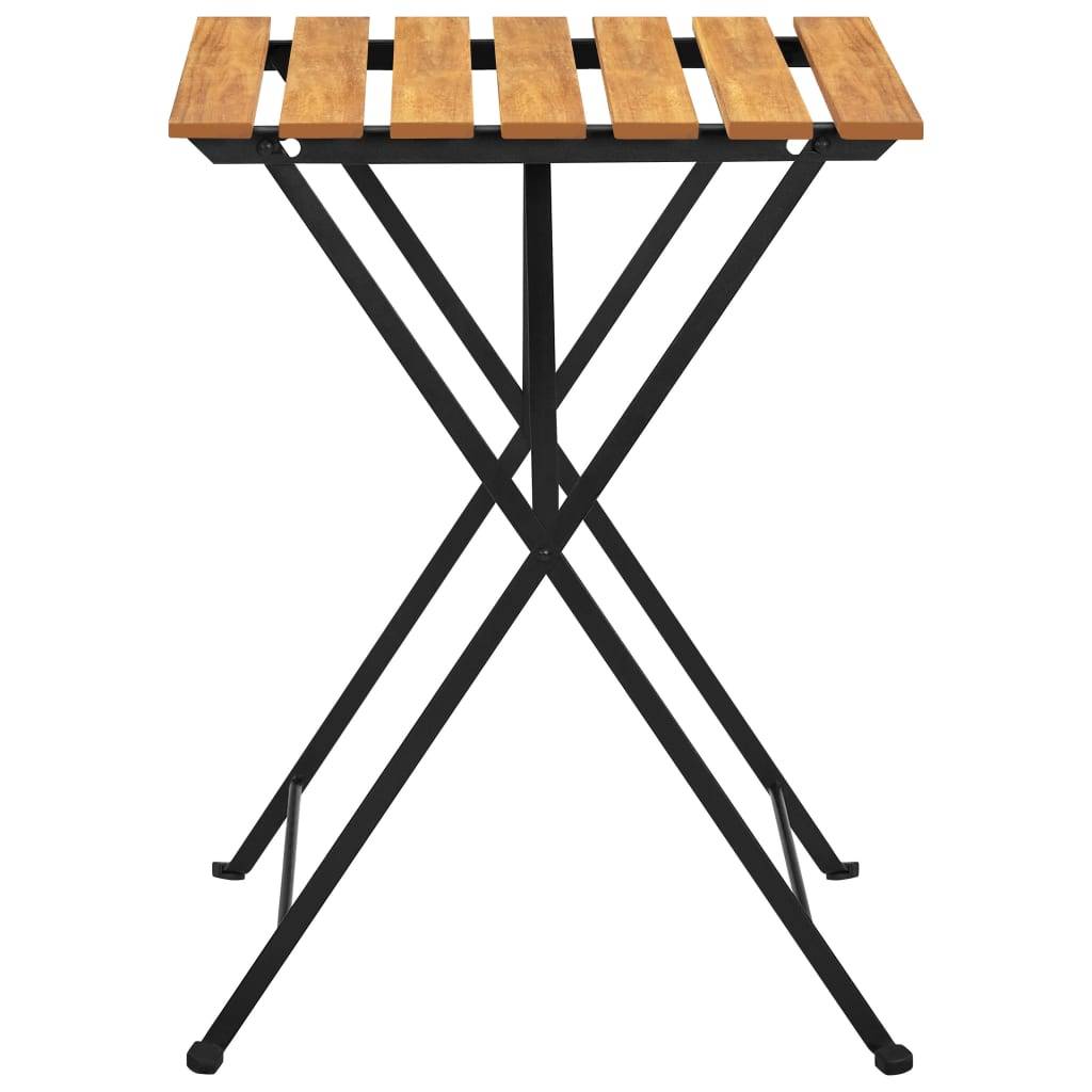 vidaXL Bistrotisch 55x54x71 cm Akazie Massivholz-3