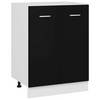 Unterschrank Schwarz 60x46x81,5 cm Spanplatte