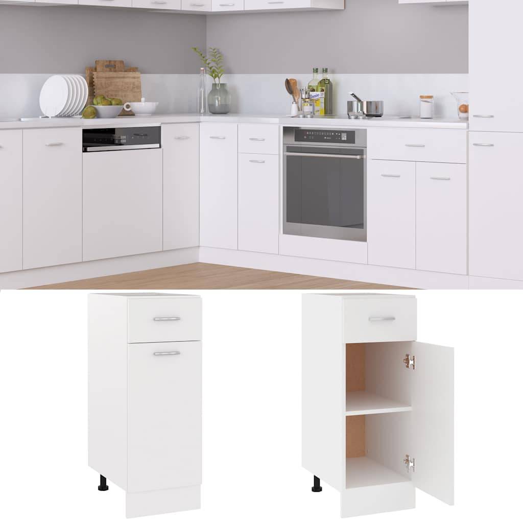 vidaXL Schubunterschrank Lyon Weiß 30x46x81,5 cm Holzwerkstoff-1