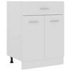 Schubunterschrank Weiß 60x46x81,5 cm Spanplatte
