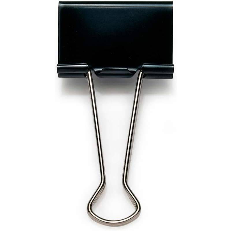 RAPESCO Foldback-Klammern, Breite: 25 mm, schwarz