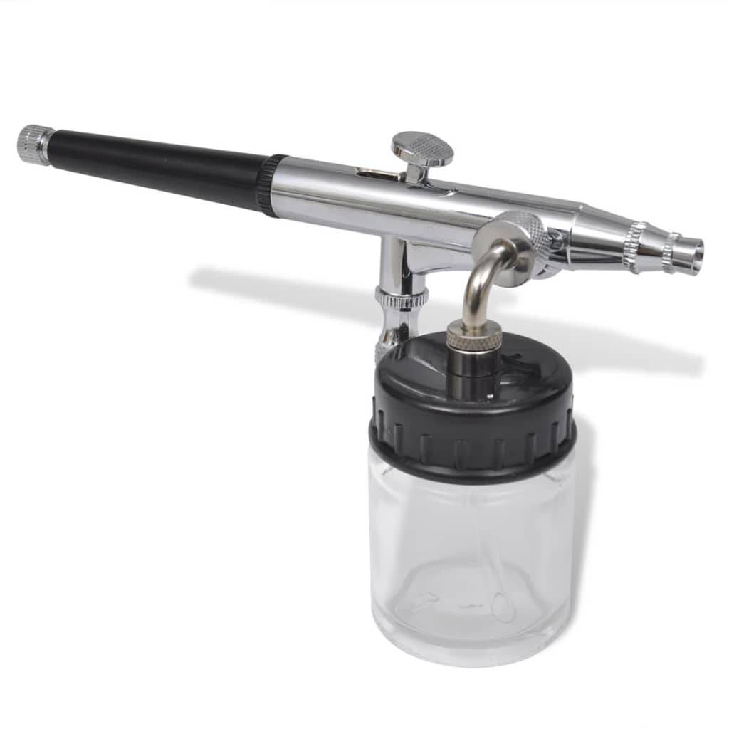 vidaXL Airbrush-Set mit Glasbehälter 0,2 / 0,3 / 0,5 mm Düsen-4