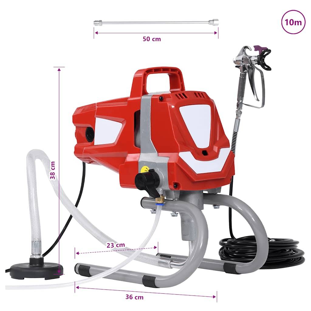 vidaXL Farbsprühsystem Airless Hochdruck 1010 W-4
