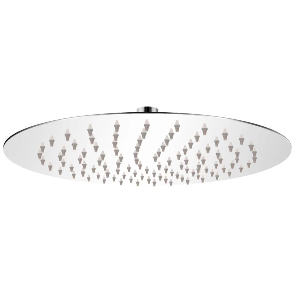 vidaXL Regenbrause Edelstahl 25 cm Rund-0
