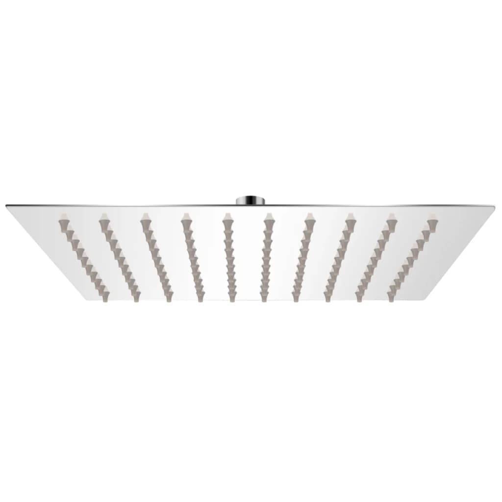vidaXL Regenbrause Edelstahl 20x20 cm Quadratisch-0