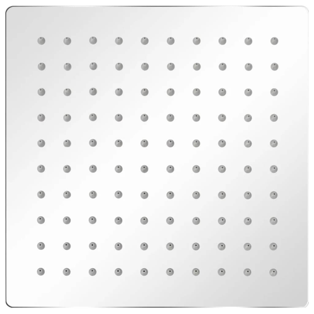 vidaXL Regenbrause Edelstahl 20x20 cm Quadratisch-1