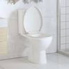 vidaXL Toilettensitz mit Absenkautomatik und Quick-Release-Design Weiß