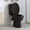 vidaXL Toilettensitz mit Absenkautomatik und Quick-Release Schwarz