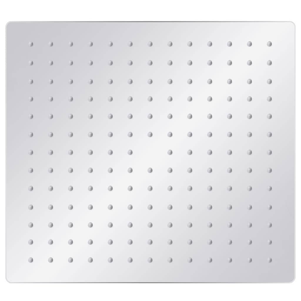 vidaXL Regenbrause Edelstahl 304 30x30 cm Quadrat-1