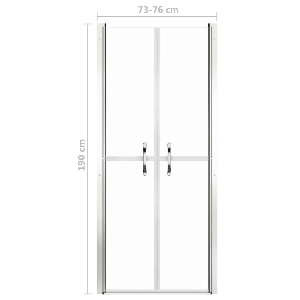 vidaXL Duschtür Transparent ESG 76x190 cm-4