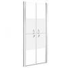 vidaXL Duschtür Halbmatt ESG 71x190 cm