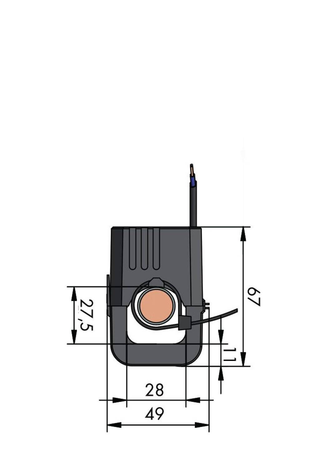 WAGO GmbH & Co. KG Kabelumbau-Stromwandler 500A/1A 0,2VA Kl.0.5 855-4101/500-000-2