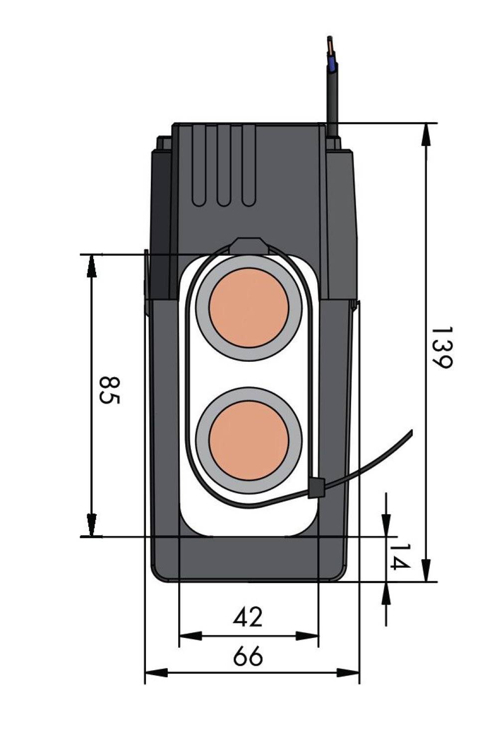 WAGO GmbH & Co. KG Kabelumbau-Stromwandler 600A/5A 0.5VA Kl.0.5 855-5105/600-000-2