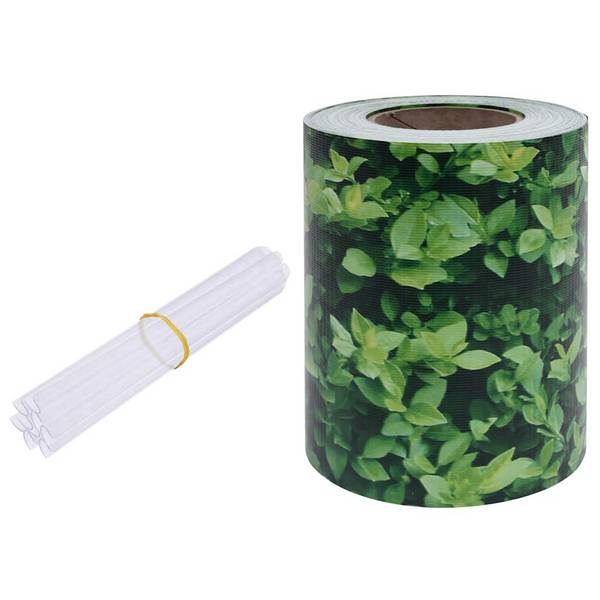 vidaXL Garten-Sichtschutz PVC 35x0,19 m Grün