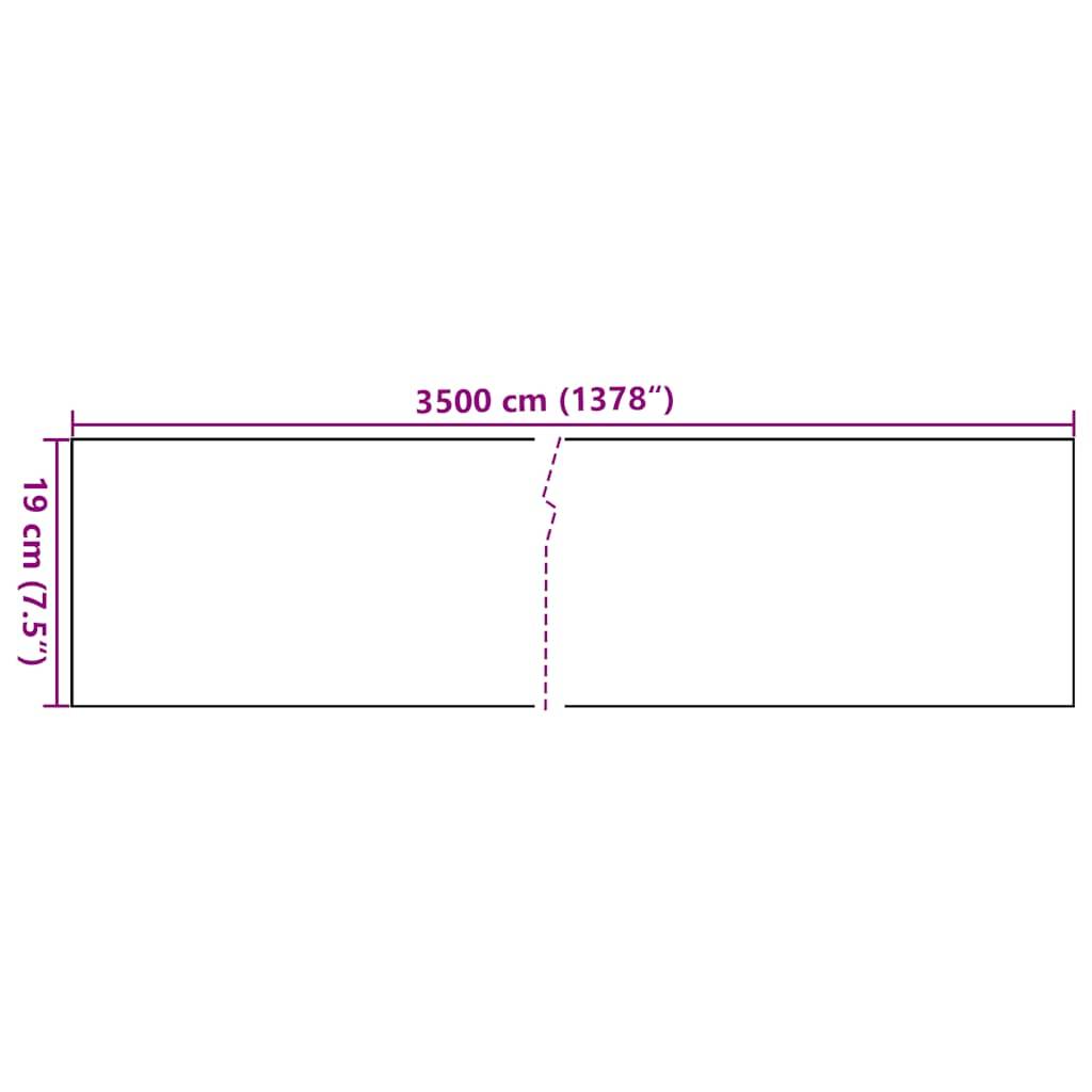 vidaXL Garten-Sichtschutz PVC 35x0,19 m Matt-Hellgrau-1