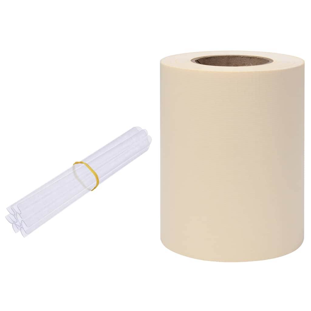 vidaXL Garten-Sichtschutz PVC 35x0,19 m Creme-0
