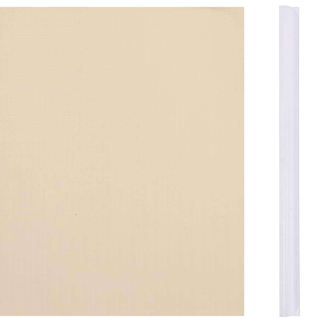 vidaXL Garten-Sichtschutz PVC 35x0,19 m Creme-2
