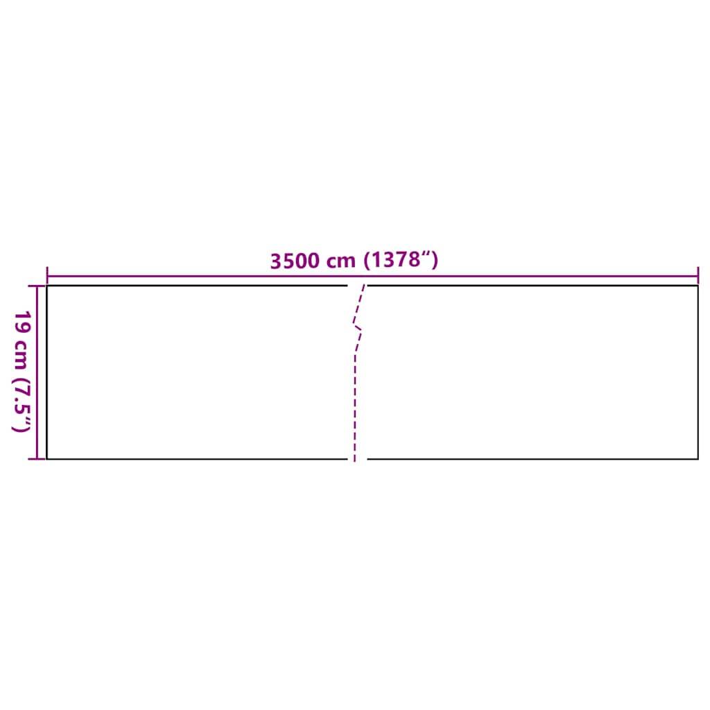 vidaXL Garten-Sichtschutz PVC 35x0,19 m Weiß-3