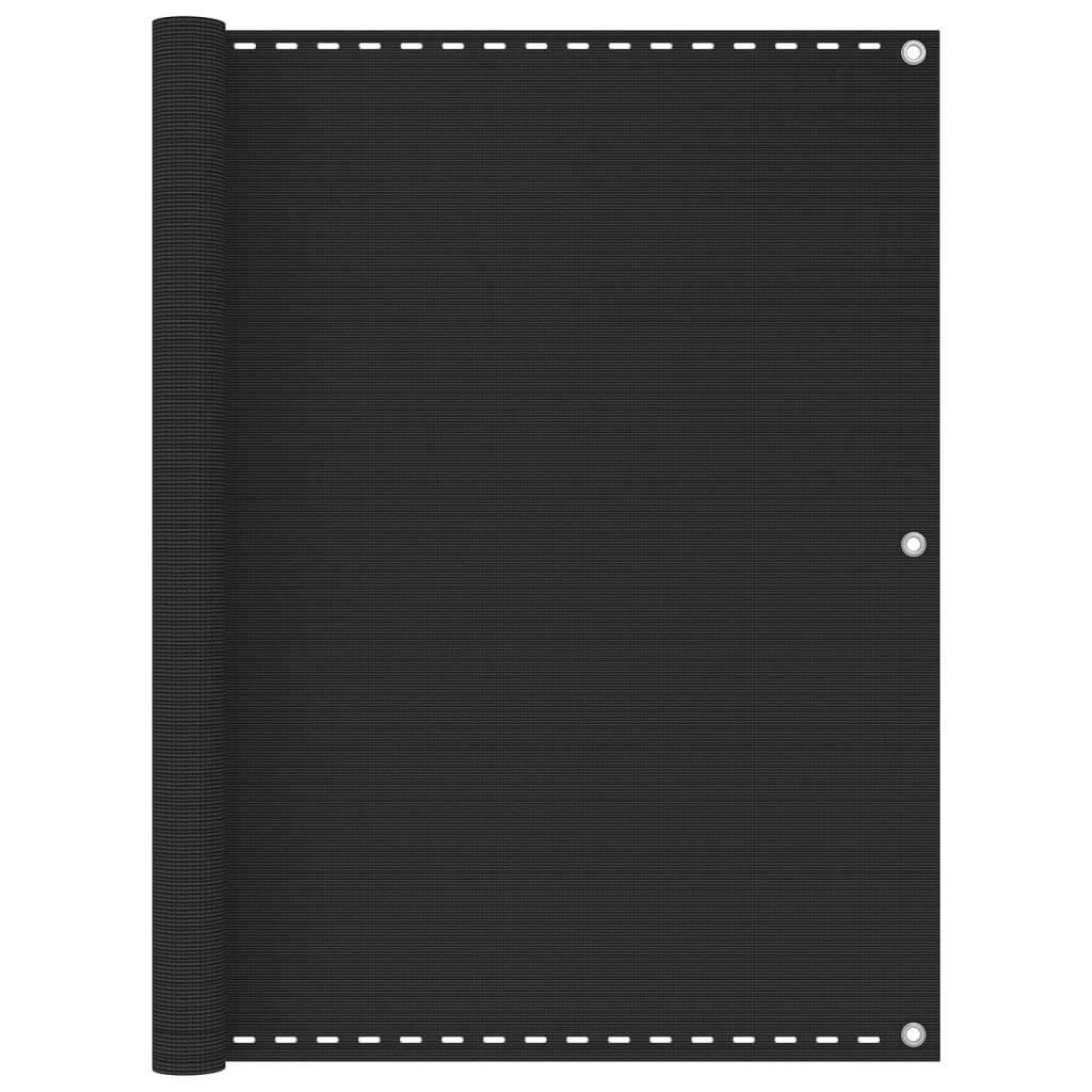 vidaXL Balkon-Sichtschutz HDPE 120x500 cm Anthrazit-0
