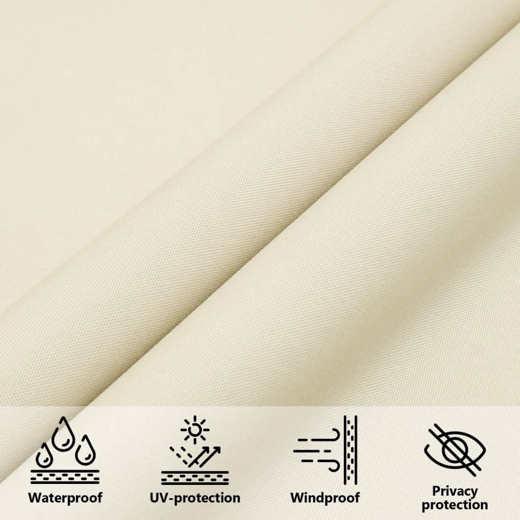 vidaXL Sonnensegel Oxford-Gewebe Rechteckig 3x4,5 m Creme-1