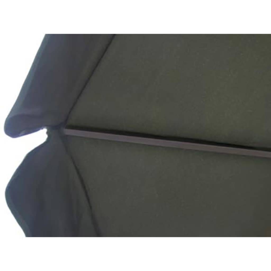vidaXL Sonnenschirm Aluminium Tragbarer Sonnenschirmständer Grün-3