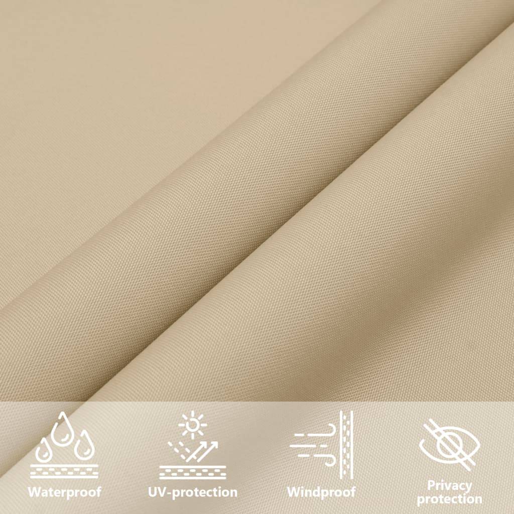 vidaXL Sonnensegel Oxford-Gewebe Quadratisch 6x6 m Beige-2