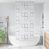 vidaXL Duschrollo 100x240 cm Quadratmuster