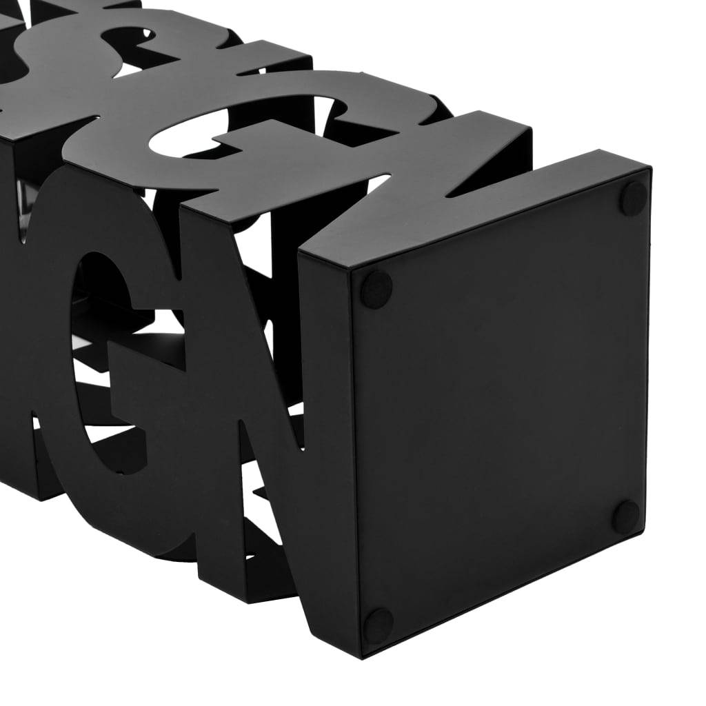 vidaXL Regenschirmständer Design Stahl Schwarz-2