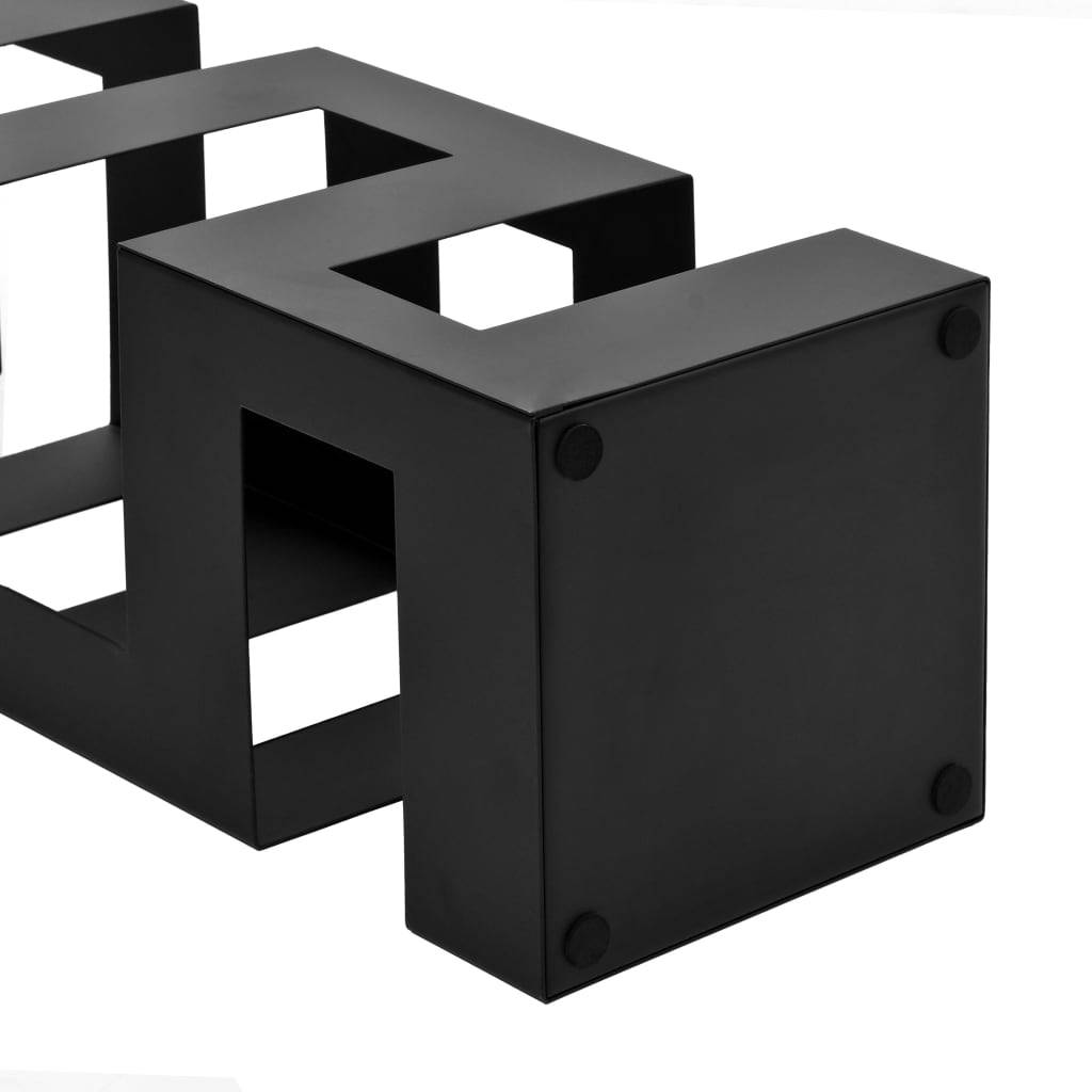 vidaXL Regenschirmständer Stahl Schwarz-2