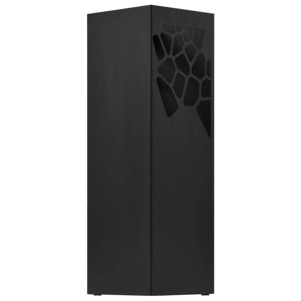 vidaXL Regenschirmständer Steinen-Design Stahl Schwarz-1