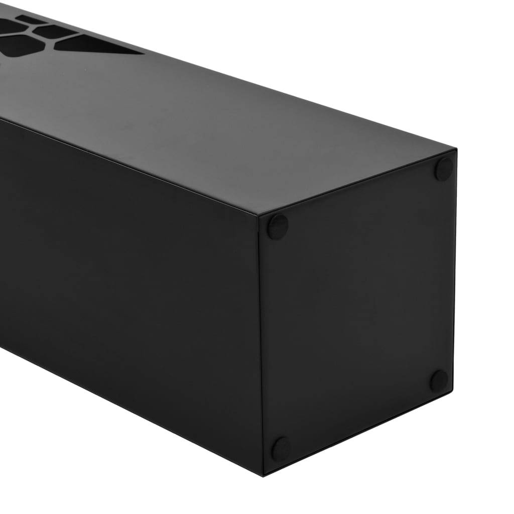 vidaXL Regenschirmständer Steinen-Design Stahl Schwarz-2