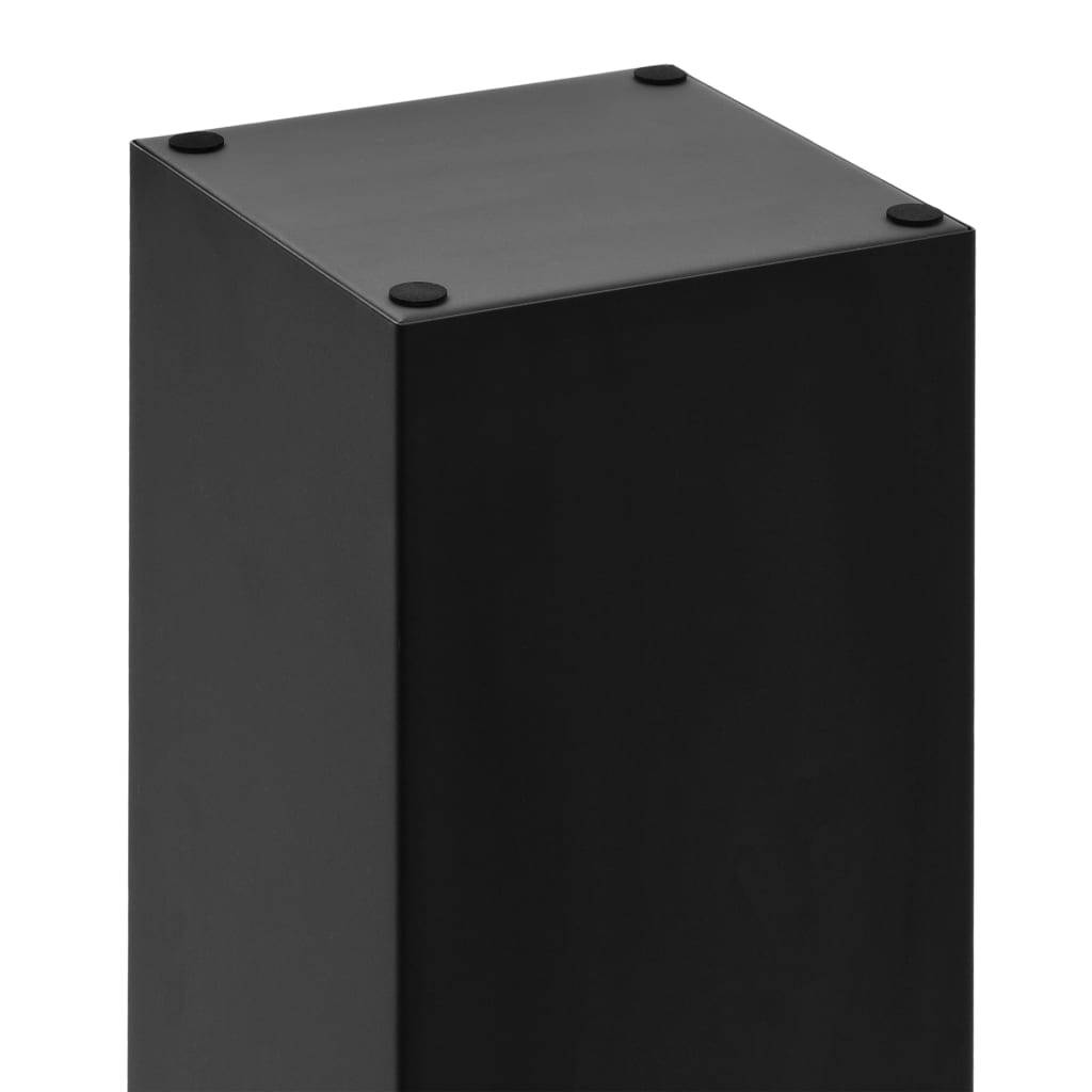 vidaXL Regenschirmständer Steinen-Design Stahl Schwarz-3
