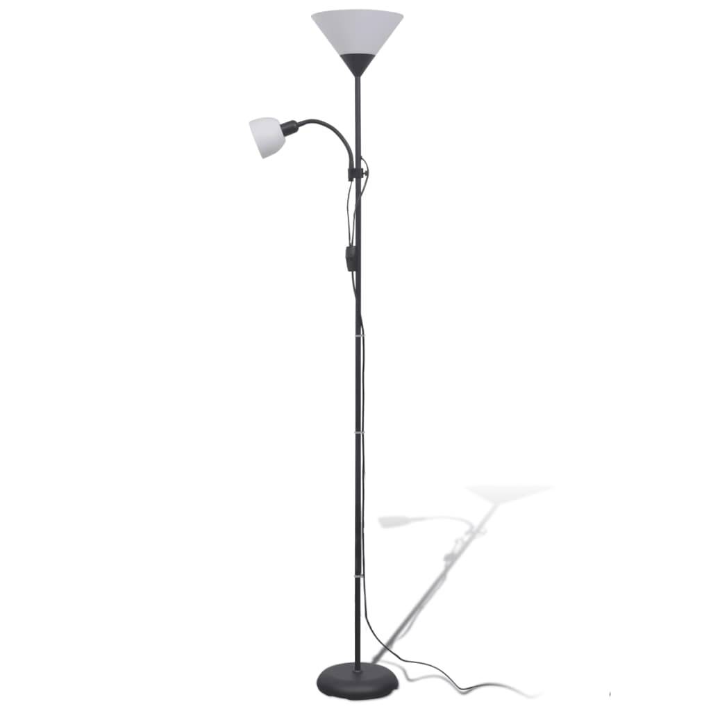 vidaXL Stehlampe Schwarz-0