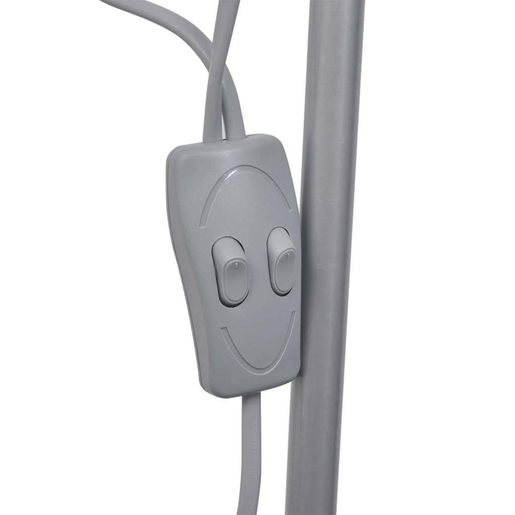 vidaXL Stehlampe Grau-4