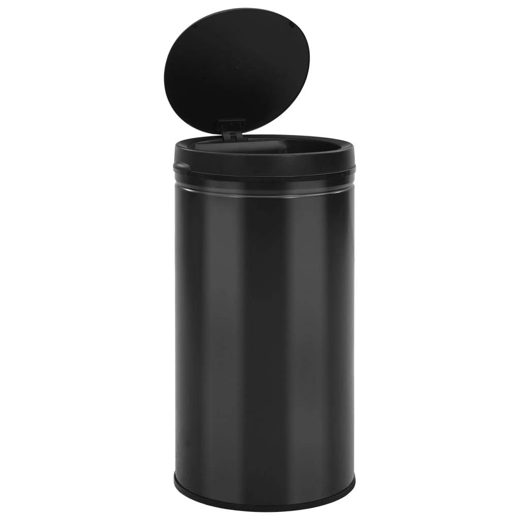 vidaXL Automatischer Sensor-Mülleimer 60 L Kohlenstoffstahl Schwarz-2
