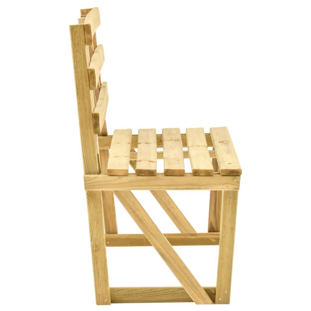 vidaXL Gartenbank 120 cm Kiefernholz Imprägniert-2