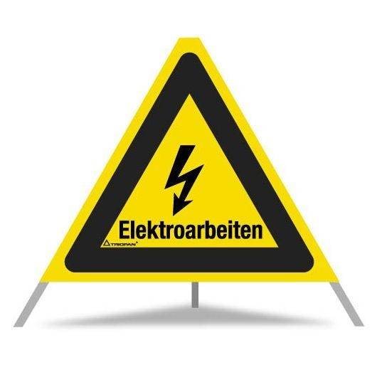 Triopan Faltsignal, Elektroarbeiten, gelb tagesleuchtend, SL 60 cm-0