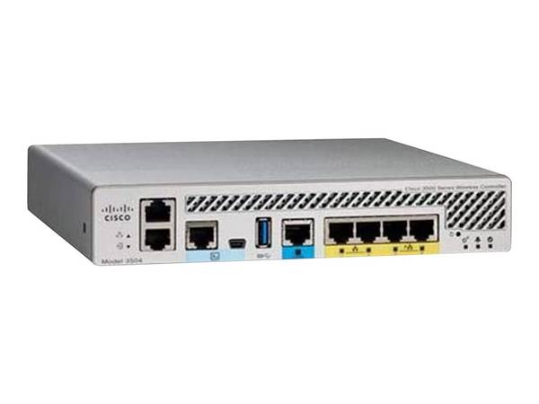 Cisco Wireless Controller 3504 - Netzwerk-Verwaltungsgerät - 4 Anschlüsse - PPP, 10 GigE, 802.11ac Wave 2, 802.11ac Wave 1 - Wi-Fi - Desktop
