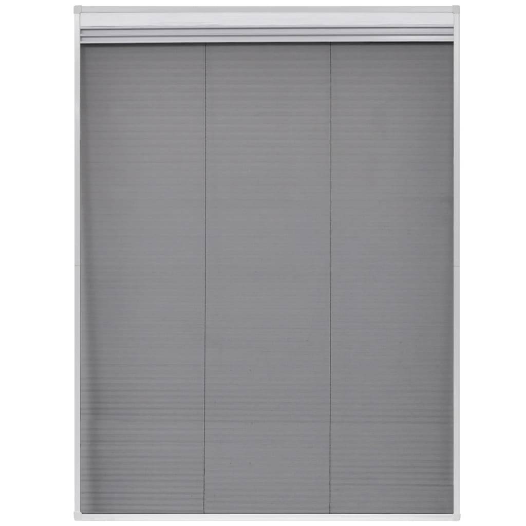 Insektenschutz-Plissee für Fenster Jalousie Aluminium 60x80 cm-3