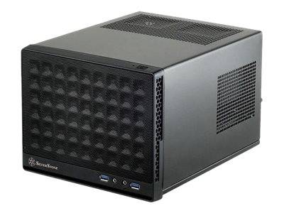 SilverStone SUGO SG13 - Tower - Mini-DTX - keine Spannungsversorgung (AT / PS/2) - Schwarz - USB/Audio-0