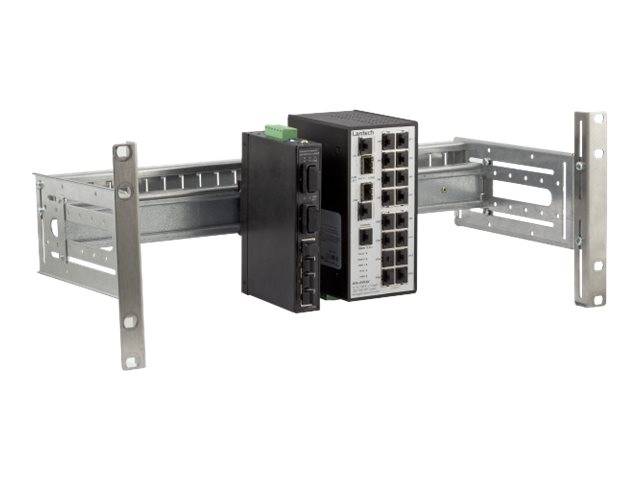 EFB-Elektronik Universal DIN-Rail Holder - DIN Schienenpanel - Deckenmontage möglich, geeignet für Wandmontage, Rack mon-0