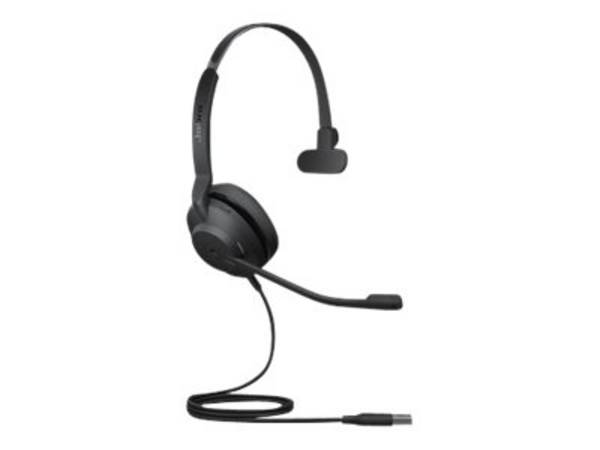 Jabra Evolve2 30 MS Mono - Headset - On-Ear - kabelgebunden - USB - Zertifiziert für Microsoft Teams